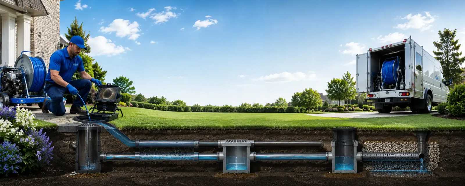 Outdoor drain cleaning information for Wheeler, MI